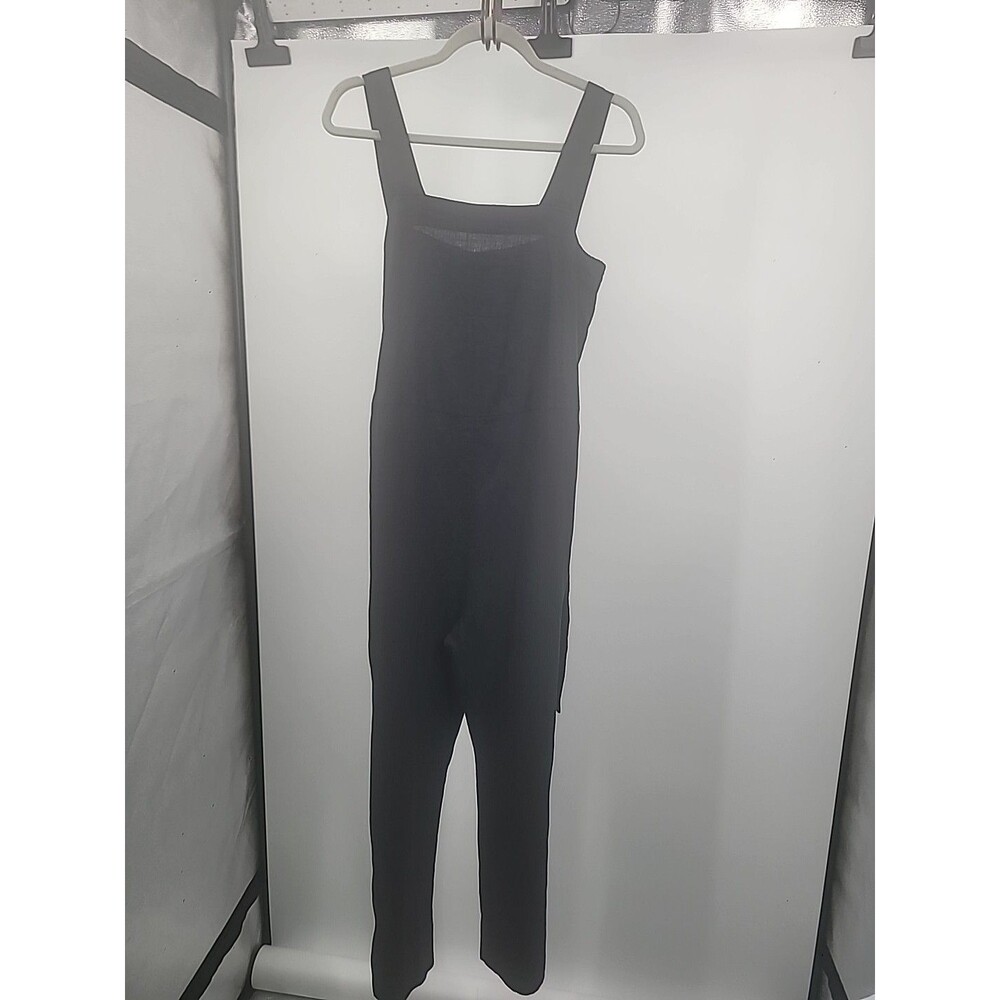 Quince 100% European Linen Square Neck Jumpsuit Sz S Beachy Resort Vacation